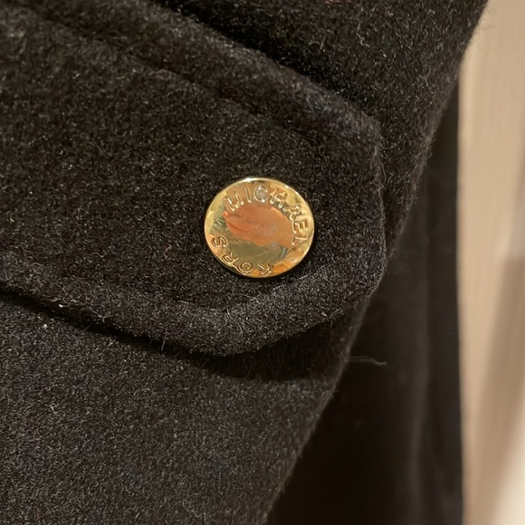 Michael Kors Black Wool Coat Jacket Size 6 - Picture 6 of 11